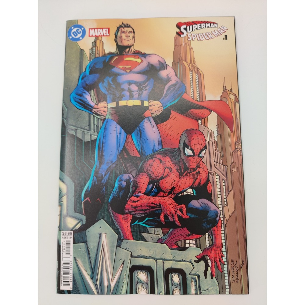 Superman Spider-Man #1 Jim Lee Variant Cover DC Marvel Comics 2026 Modern Age